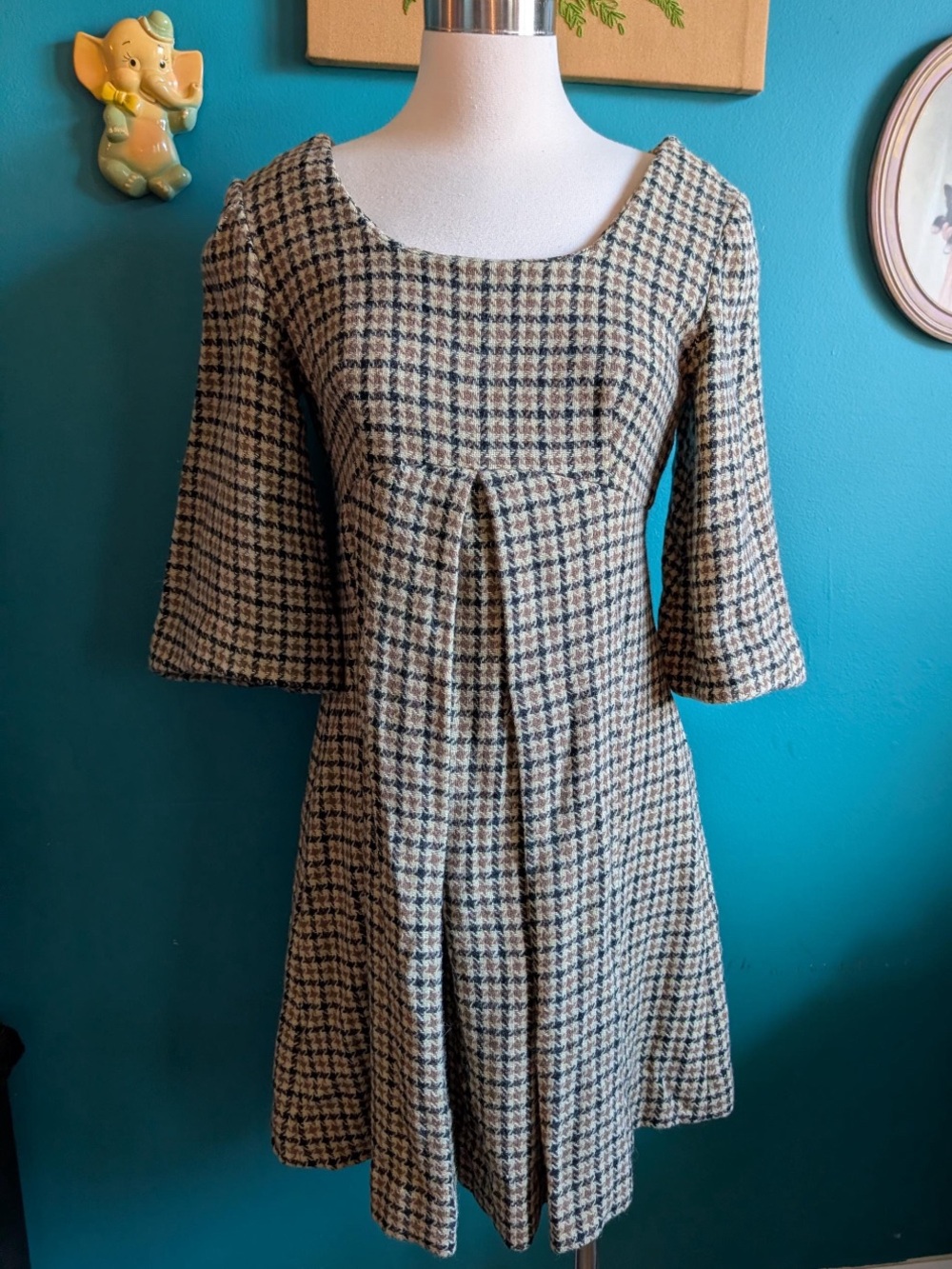 vintage 1960s handmade mod dress